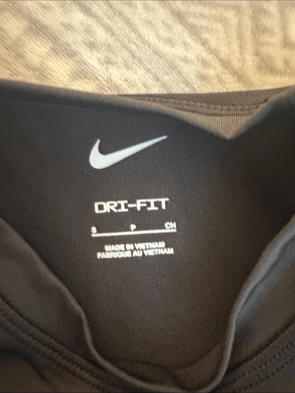 Nike Black Long Sleeve Training Top with Subtle Swoosh